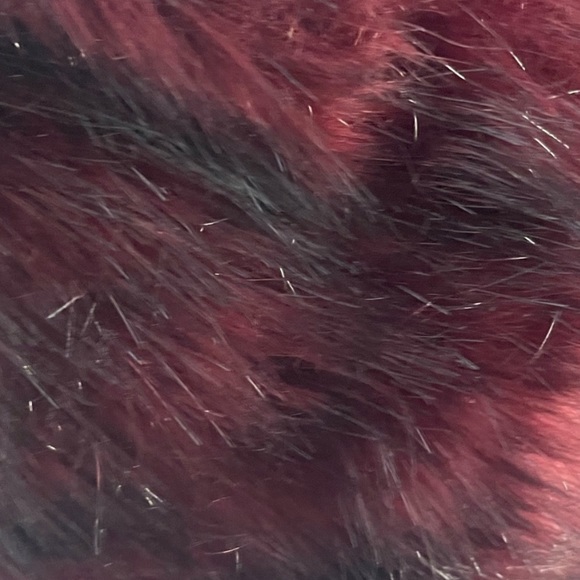 Aldo faux fur infinity black & wine color cozy cold weather head band ear cover - Picture 12 of 13